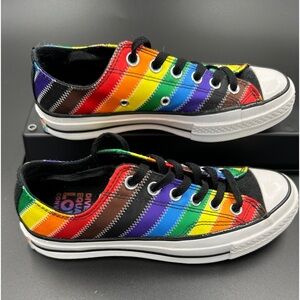 Coming soon!(In storage) Rainbow Pride Chucks Like New, Boys 5, Ladies 7.5
